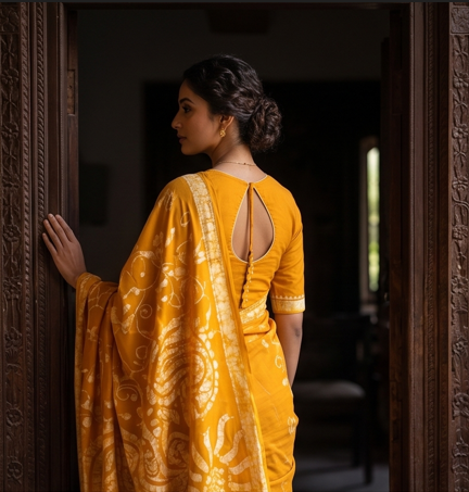 Pen Batik Mul Mul Cotton Saree