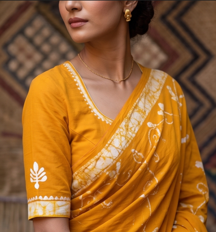 Pen Batik Mul Mul Cotton Saree